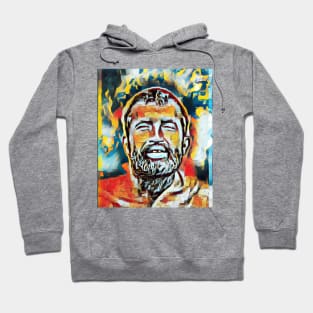 Ramakrishna Abstract Portrait | Ramakrishna Artwork 7 Hoodie